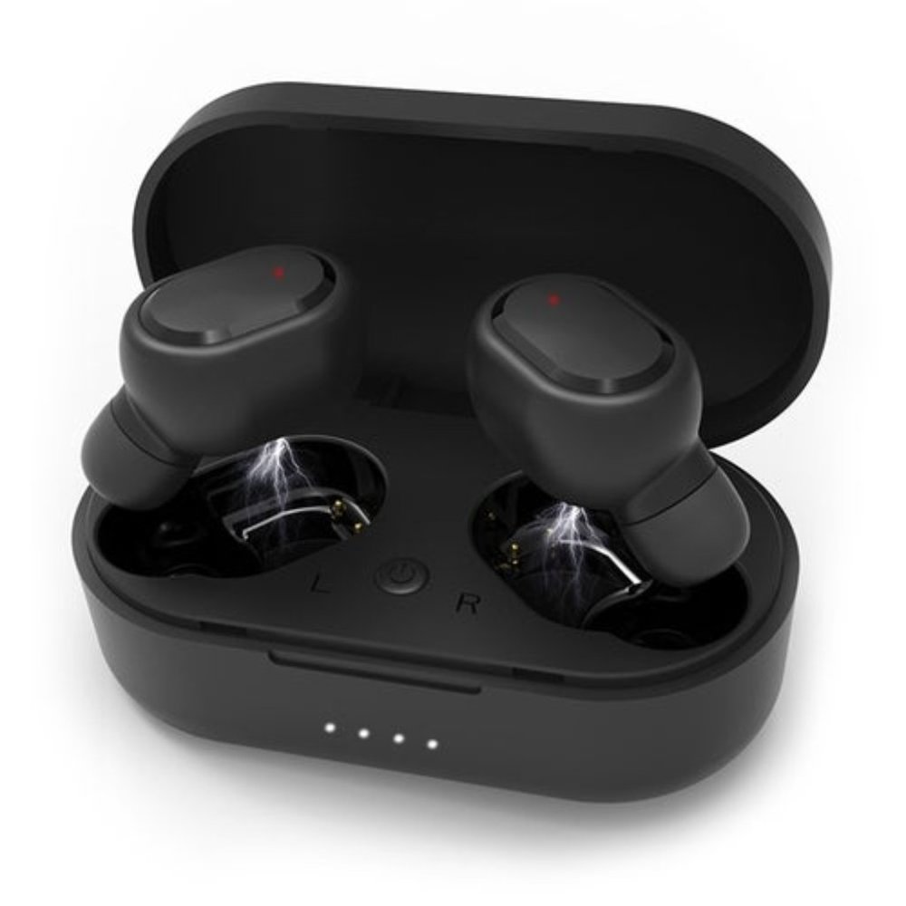Black Bluetooth Ear Buds With Case